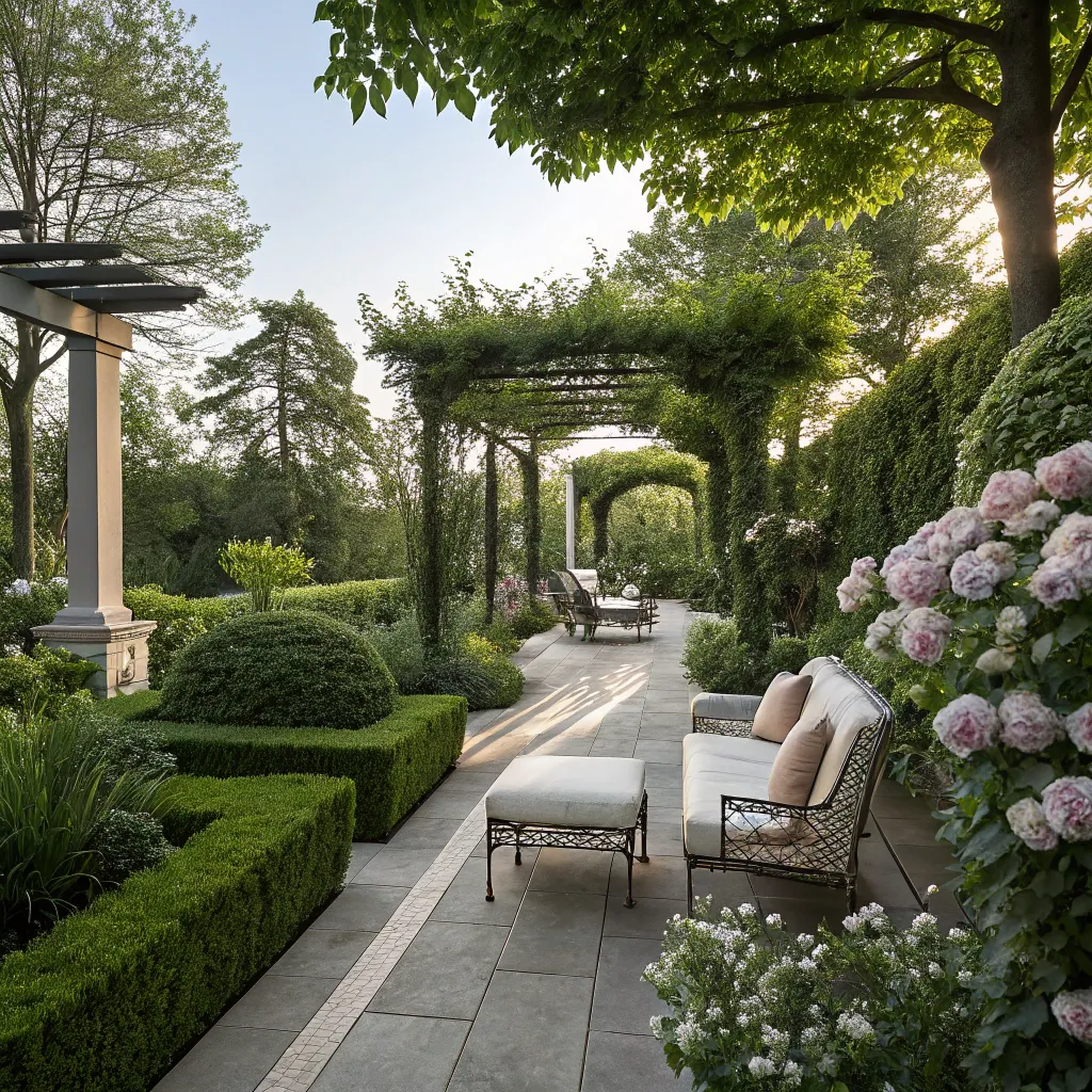 Garden terrace design